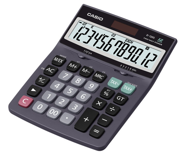 Casio DS-120TW 12 Digit Desk Calculator - White for sale
