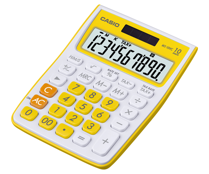 Ms 10 c. Calculator Label.