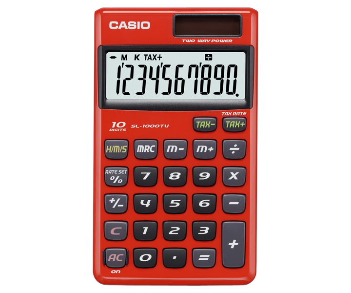 SL-1000TV-RD | TRAVEL | Calculators CASIO