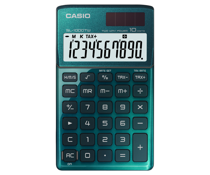 SL-1000TW-GN | Stylish Calculators | TRAVEL | Calculators | CASIO