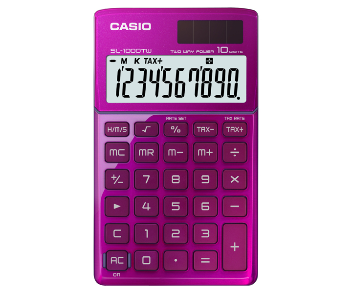 SL-1000TW-PK, Stylish Calculators, TRAVEL, Calculators