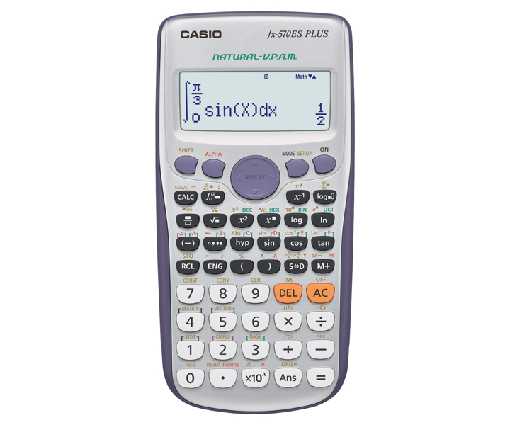 Casio Fx-570es Plus 2-line Display Scientific Marix Vector Calculator