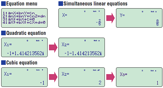 Equation calculations