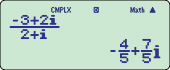 Complex number calculations