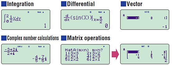 fx-82ES/85ES/350ES functions, in addition to: