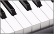 Piano-style keyboard