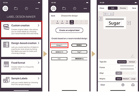 Create label for Organizing, storage, etc.