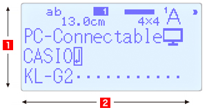 Large, easy-to-read, 16-digit, 4-line LCD