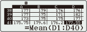 Spreadsheet calculations