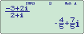 Calculos com numeros complexos