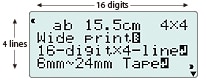 大號、易讀、16 位、4 行 LCD